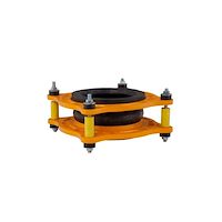 لرزه گیر لاستیکی فلنج دار مهاردار ارتعاشات